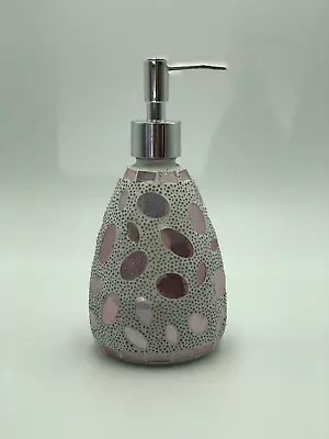 Rose Gold Glass Mosaic Soap Dispenser Pump Bottle Soap Holder  • $38.16