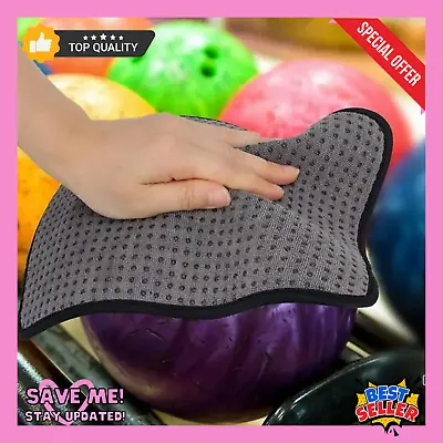 Microfiber Bowling Ball Towel Quality Shammy Pad With EASY-GRIP Dot Non Slip New • $10.99