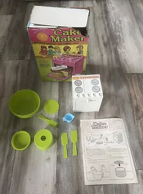 Vintage-1972-IDEAL-In A Minute Toy CAKE MAKER With INSTRUCTIONS & BOX! COMPLETE! • $19.95