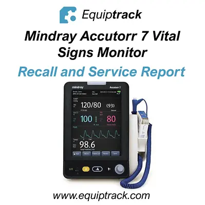 Mindray Accutorr 7 Vital Signs Monitor (Service Report) • $45