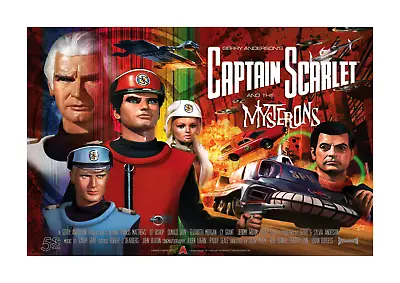 Captain Scarlet And The Mysterons A4 Reproduction Poster With Choice Of Frame • £36.20