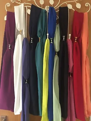 Long Plain Chiffon Scarves With Magnetic Clasp** By Artydee Creations • £13.99