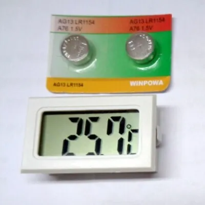 $9.65 • Buy Wireless Digital LCD Fridge Freezer Temperature Thermometer Reader White  C. 