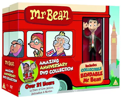 Mr Bean: 25th Anniversary Collection NEW PAL Cult 14-DVD Set & Mr Bean Doll • $176.99