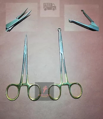 No Scalpel Vasectomy Set Of 2 Fixation Clamp & Fine Forceps Urology Instruments • $34