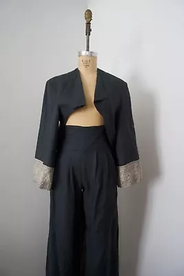 Xiao Studio Blue Linen/Silk Bolero Jacket Maryam Nassir Zadeh La Garconne M/L • $195