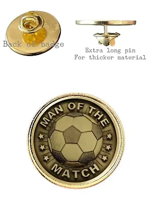 Football Man Of The Match (A) 26mm Metal Lapel Domed Pin Badge • £4.99