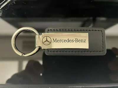 Mercedes Benz Keychain Leather Chrome Automotive Keyrings Key Fobs & Lanyards • $8.99