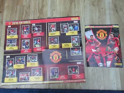 Manchester United Official Panini Album With 175 Stickers + Complete Poster • £17.95