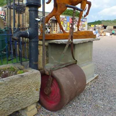 Large Metal Garden Grass Roller Lawn Gardening Traditional Vintage Rwi5783 • £235