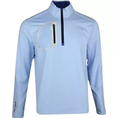 Ralph Lauren Golf RLX Performance 1/4 Zip Blue Pullover - XL 46-49  Chest • £69.99