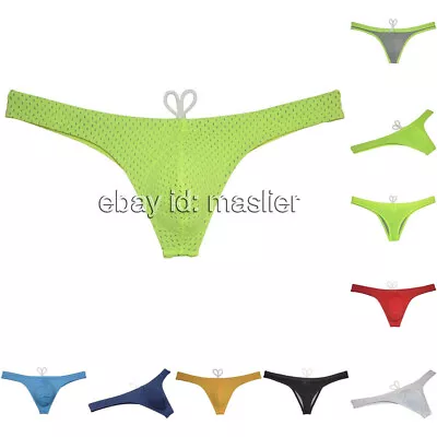 Men's Swimwear Thong Bikini Briefs Swimsuit Mini Beachwear Surfing Underwear • $9.46