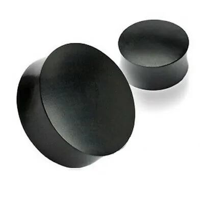 Plugs Organic Black Arang Wood Saddle Sold As A Pair Large Gauge- Wholesale • $9.66