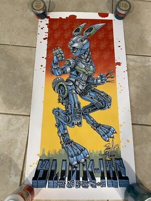 $110 • Buy Blink 182 20th Anniversary Poster Art Print By EMEK Travis Barker Mark Hoppus
