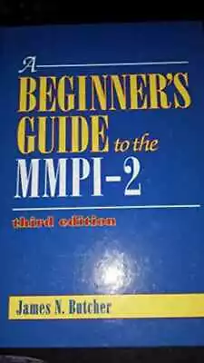 A Beginner's Guide To The MMPI-2 - Hardcover By Butcher PhD Dr. - Acceptable • $8.20