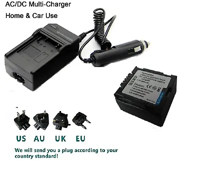 Battery + Charger For Panasonic PV-GS19 PV-GS29 PV-GS39 PV-GS59 MiniDV Camcorder • $16.55