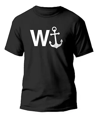 W Anchor T-shirt Funny Sarcasm Sarcastic Novelty T Shirt Gym Top Tee Small - 5xl • $14.91