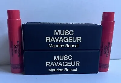 Lot Of 2 Frederic Malle Musc Ravageur Eau De Parfum Vial Spray Samples 0.04oz Ea • $18.95