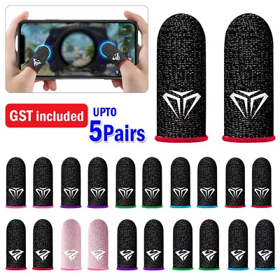 $5.85 • Buy Up 10pcs Phone Mobile Game Finger Sleeve Thumb Gloves Sweatproof Gamer For PUBG
