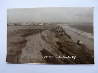 REAL PHOTO - Milford-on-Sea From West Cliff Dated 1938. E. A. Sweetman   (1067) • £3