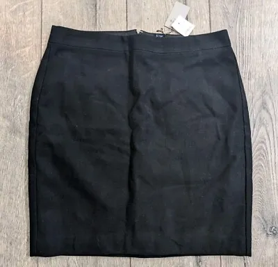 J. Crew Wool Pencil Skirt NEW Black Size 12p Women's Skirt Career Work Dress • $19.99