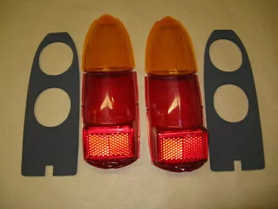 MG Rear Tail Lamp Stop Light 2pc Lens LUCAS For MGB MGBGT MGC Midget 1962-1969 • $54.95