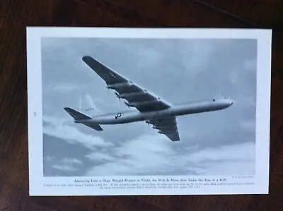 1948 Vintage Original Magazine Photo Air Force B-36 Bomber • $10.99