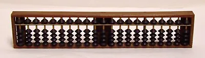  Japanese Wood Abacus Soroban Calculating Tool 21 Rows Digits 1/4 Beads Vintage • $22.99