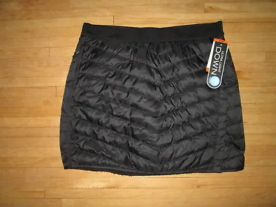 AVENTURE Black Quilted Down Filled Fleece Lined Lightweight Mini Skirt XXL *NWT • $32.49