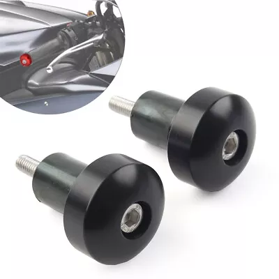 2 Pcs CNC Aluminum Handlebar Grips Bar End Slider Cap For YAMAHA YZFR1 YZF-R1 • $28.93