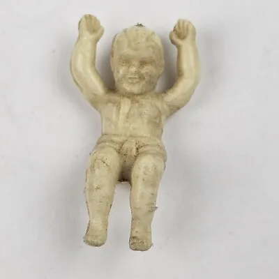 Marx Dollhouse Figure Cream Baby Boy Swinging Tin Litho Replacement  • $7.99