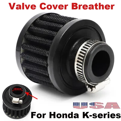 Valve Cover Breather Filter For K20 K24 Acura Integra RSX Civic CRX K-SERIES US • $12.99