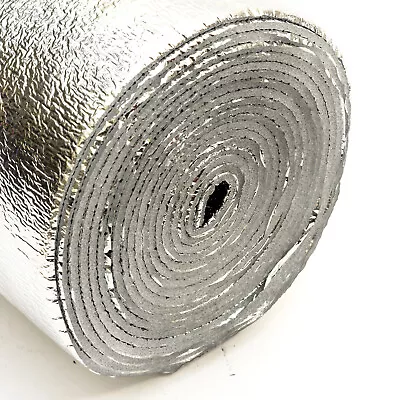 3mm Thermal Foam Insulated Aluminium Foil Roll Energy Saving Heat Radiators  • £9.49