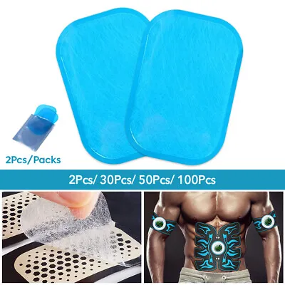 50Pc Muscle Toner Gel Pads Abs Stimulator EMS Machine Toning Belt Trainer Device • $7.99