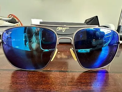 Maui Jim Island Life Tommy Bahama Glass Sunglasses With Blue Lens • $85