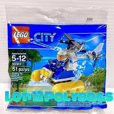 (Lot: 12 Polybags) LEGO City 30311 Police Swamp Helicopter Party Favors • $84.99