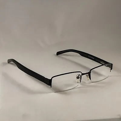 Mazzini M918 Flex Semi Half Rim Rimless Mens Eyeglass Frames Black 51-18-140 • $26.95