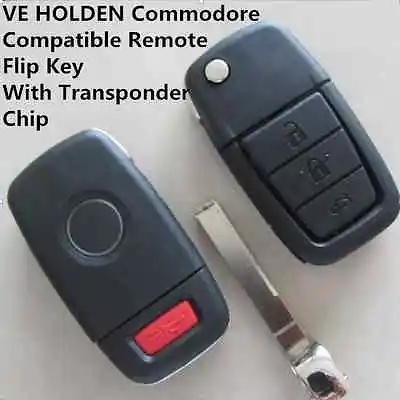 $25 • Buy VE HOLDEN Commodore Compatible Remote Flip Key Shell With Transponder Chip