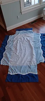 $59.99 • Buy Kids Line Bubbles Crib Bed Skirt Dust Ruffle Blue Water Waves Ocean Sea Life