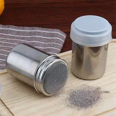 Powder Duster Stainless Steel Chocolate Shaker Coffee Flour Icing Sugar Coffee • £7.19