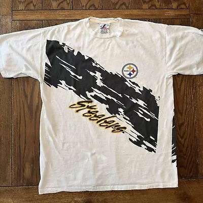 Pittsburgh Steelers Vintage T Shirt Size XL Logo Athletic 90’s Graphic 2 Sided • $44.95