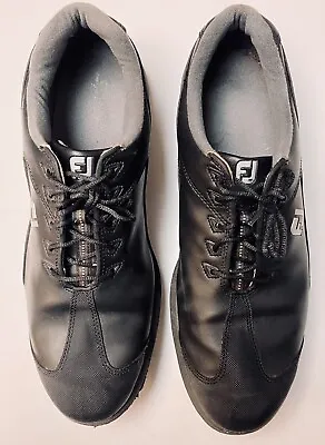 Footjoy Sport LT Leather Golf Shoes Men's Size 13 M (58038) Black Grey Shoes • $27.50