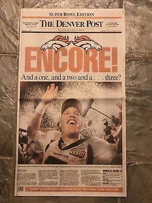 1999 Denver Broncos Super Bowl Champions Newspaper.  John Elway • $49.99