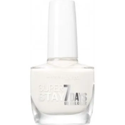 Maybelline Superstay 7 Days Gel Nail Color Polish  871 WHITE SAIL • £3.79