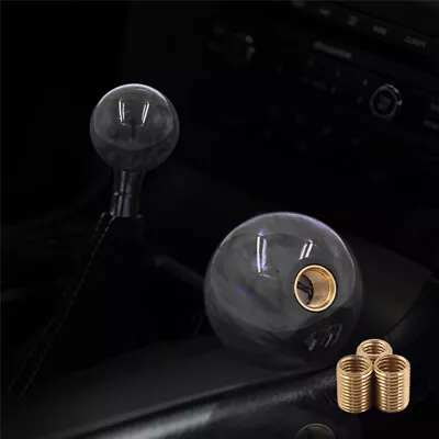 JDM Black Pearl Round Ball Manual Gear Stick Shift Knob Lever Shifter Universal • $15.88