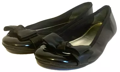 Alfani Ballet Dancing Shoes With Bow Black Flats Women's 5M Excellent Condition • $19.95