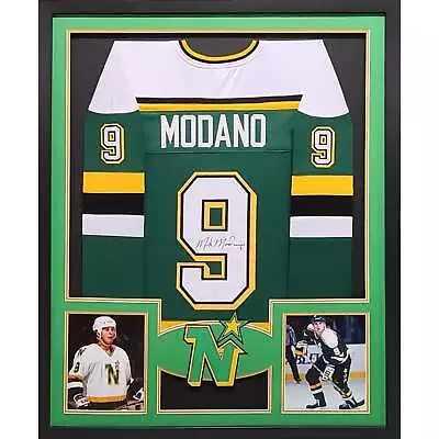 Mike Modano Framed Signed Jersey COA Autographed Minnesota North Stars • $776.99