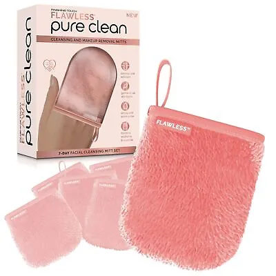 Finishing Touch Flawless Facial Mitt Makeup Remover Pure Clean 7-Day • $13.92