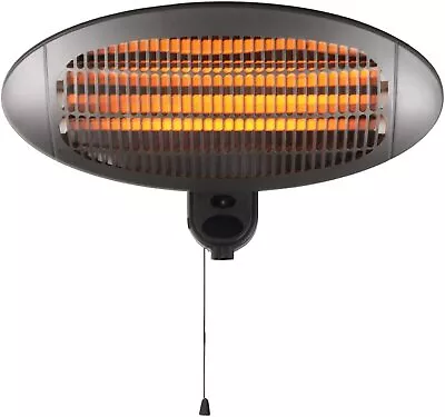 £17.99 • Buy 2KW Electric Patio Heater Wall Mounted Quartz Warmer Garden Outdoor Waterproof