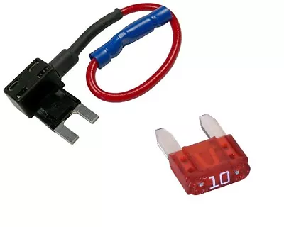 Mini ATM FUSE PLUG Add A Circuit Fuse Block Extension For ATM Mini Fuse+10A Fuse • $6.99